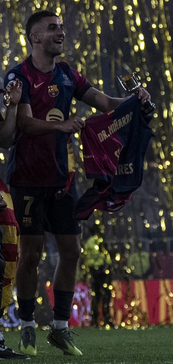 Jugador del FC Barcelona en un partido de LaLiga